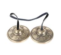 WEKADRIN Cascabel de Cobre Hecho Mano Instrumento de Percusión Tibetano para Meditación y Yoga Estilo Religioso Budista Campanas para Prácticas Espirituales