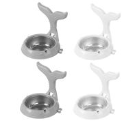 WEKADRIN Cenicero de Pared Adhesivo de 4 Piezas, Acero Inoxidable, Plegable y Compacto, Color Claro y Gris, para Interior, Baño y Oficina, Contenedor de Cenizas Práctico y Fácil de Limpiar