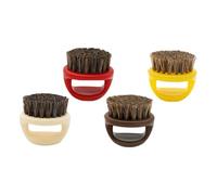 WEKADRIN Cepillo Para Barba Cerdas Rígidas y Peine Anillo Ergonómico 4 Piezas Cuidado Masculino Barba Cabello Roto Limpieza Facial