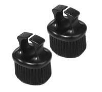 WEKADRIN Cepillo para Barba Portátil 2 Piezas Tamaño Pequeño Cerdas Suaves para Hombres Diseño Anillo Peinado y Limpieza de Barba en Barbería