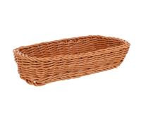 WEKADRIN Cesto de Almacenamiento Imitación Ratán para Cubiertos y Utensilios de Cocina Color Natural Práctico y Duradero