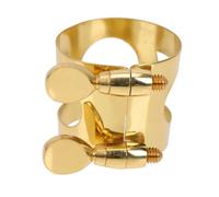 WEKADRIN Clip Ligadura Saxofón Ajustable Latón Pequeño Accesorio Instrumento Viento para Músicos Principiantes y Profesionales