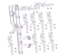 WEKADRIN Clips para Cortinas y Cenefas 12 Unidades Transparentes Abrazaderas de Plástico para Cortinas Uso Alojamientos Restaurantes y Oficinas Reemplazo Sencillo