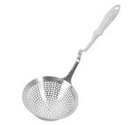 WEKADRIN Colador de Cocina de Acero Inoxidable Cazo Escurridor Práctico y Resistente para Uso Hogar y Restaurantes Cuchara Ranurada Multiusos para Filtrar y Escurrir Fácilmente