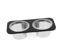 WEKADRIN Comedero Doble con Ventosa para Reptiles Cuenco Agua y Alimento para Tortugas Geckos y Escorpiones para Acuarios y Terrarios de y Acrílico Fácil Limpieza y Montaje Estable