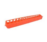 WEKADRIN Comedero para Palomas y Pájaros Anticaída Plástico Rojo Grande para Jaula Alimentación Aves Domésticas y Exteriores