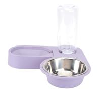 WEKADRIN Comedero para Perros y Gatos Plegable con Cuenco Giratorio de Inoxidable Resistente y Fácil de Limpiar Bebedero Antihumedad para Mascotas Domésticas