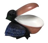 WEKADRIN Contenedor Decorativo de Resina Tucán Organizador de Llaves y Joyas para Escritorio y Hogar Figura de Almacenamiento Multifuncional para Oficina y Sala