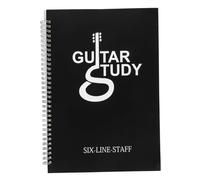 WEKADRIN Cuaderno de Partituras de Guitarra A4 Portátil Libro de Acordes de Guitarra Papel Resistente y Líneas Claras para Música y Práctica Cuaderno Musical Adecuado para Estudiantes y
