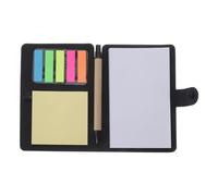 WEKADRIN Cuadernos de Notas Adhesivas 2 Piezas Papel Kraft Negro, Cuadernos de Escritura Portátiles Multifuncionales, Pegatinas de Notas Prácticas para Listas de Compras y Organización