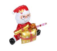 WEKADRIN de santa ser decorations adulto alegre con Holiday Inflable decoración de globos de fiesta de aluminio favores de globos de fiesta película de aluminio Dorado