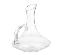 WEKADRIN Decantador de Vino de Cristal sin Plomo con Asa Boca Inclinada para Servir Rápido 1 Pieza Dispensador de Bebidas Hogar y Bar Accesorio Práctico para Vinos y Licores