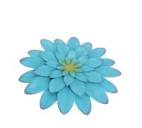 WEKADRIN Decoración de Pared Colgante de Flores de Hierro Forjado Diseño DIY Estilo Nórdico Adorno Floral Simulación para Sala y Sofá Color Azul