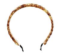 WEKADRIN Diadema Retro De Acrílico Pelo Color Ámbar Tamaño Único Para Mujer y Niña Uso Diario y Fiestas Cómoda y Ligera Sin Deformación