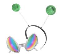 WEKADRIN Diademas Alienígenas con Gafas de Antena y Accesorios de Cosplay para Fiestas y Festivales Diseño Divertido y Ligero para Disfraces y Fotos Memorables