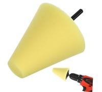WEKADRIN Esponja Pulido Cónica para Coche Almohadilla para Pulir y Encerar Herramienta Profesional para Ruedas y Áreas Difíciles Adecuada para Acabado y Sellado de Pintura