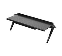 WEKADRIN Estante Ajustable para Tv y Monitor Soporte para Almacenamiento sin Taladro Plataforma para Router y Objetos Pequeños Negro Grande