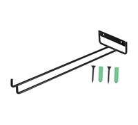 WEKADRIN Estante Colgante para Copas de Vino Soporte de Negro Resistente para Almacenamiento bajo Gabinete Organizador de Copas para Bar y Cocina Diseño Simple y Duradero