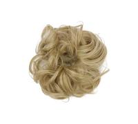 WEKADRIN Extensión de Moño Ondulado Sintético para Mujer Coletero Elástico Rizado Postizo de Cabello para Fiestas y Reuniones Fácil de Usar y Lavar Diseño Atractivo