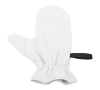 WEKADRIN Guante Aplicador de Bronceado Resistente al Aceite para Mujer, Manopla de Pu y Fibra de Color Claro, Ajuste Ergonómico Cómodo para Uso Diario y Cuidado Piel