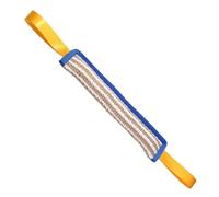 WEKADRIN Herramienta de Entrenamiento para Perros Juguete de Tracción Resistente para Masticar y Agilidad con Amarilla y Borde Azul Equipamiento para Ejercicio y Limpieza Dental Canina