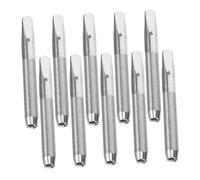 WEKADRIN Herramientas de Afinación para Piano 10 Piezas, Clavijas de Acero Plateadas para Ajuste Preciso, Kit Profesional para Mantenimiento y Reparación de Cuerdas de Piano