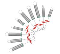 WEKADRIN Juego de 10 Resortes Espirales para Experimentos Científicos Equipo de Laboratorio de Ciencias Resortes Helicoidales de Precisión para Enseñanza y Experimentación en Física