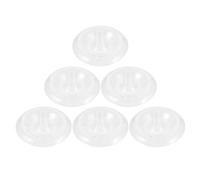 WEKADRIN Juego de 6 Soportes Flotantes Grandes de Plástico Transparente para Arreglos de Flores Jarrón Zen Hidropónico para Centro de Mesa Maceta Acuática DIY para Decoración de Salón