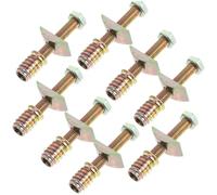 WEKADRIN Kit de Herrajes para Cama 8 Piezas M8 de Hierro Resistente Tuercas y Pernos para Marco de Cama y Cuna, Accesorios para Reparación y Montaje de Muebles en Hogar