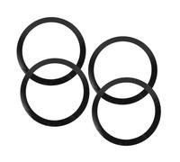 WEKADRIN Kit de Práctica de Batería Portátil Anillos de Silenciamiento para Caja, 4 Piezas en Negro, Duradero y Resistente al Desgaste, Reducción Eficaz del Volumen para Principiantes