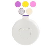 WEKADRIN Kit Eléctrico Para Cuidado De Uñas De Niños Afilador y Limadora Uñas Compacta Herramienta Segura De Manicura Para Bebés Accesorio Para Pedicura y Pulido De Blanco Portátil