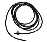 WEKADRIN Kit Micro para Acuario con Conector de Manguera Ajustable Válvula de Control de Aire con Tapa Azul Tubo de Silicona Negro de 3 Metros 7 Piezas para Peceras y Sistemas de Riego