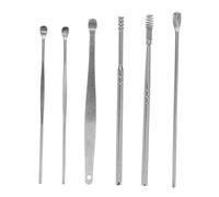 WEKADRIN Kit Para Eliminar Cerumen 6 Piezas Acero Inoxidable Herramienta Espiral Limpieza Oídos Hogar Seguro Reutilizable Cuidado Familiar Salud Auditiva
