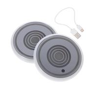 WEKADRIN LED Posavasos para Coche con Luces LED de Colores Carga USB Tapete Duradero para Portavasos Interior Fácil Instalación Consumo Energético