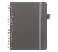 WEKADRIN Libreta de Contraseñas A6 con Pestañas Alfabéticas Cuaderno en Espiral Gris para Organización de Direcciones y Accesos 56 Hojas para Uso Profesional y Material de Oficina
