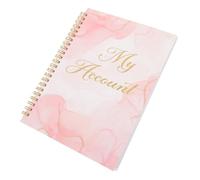 WEKADRIN Libro Registro Financiero Portátil Cuaderno Control Cheques Personal para Gestión Cuentas y Ahorros Registro Detallado de Pagos y Gastos Libreta Contabilidad Práctica y Duradera