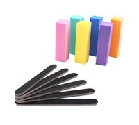 WEKADRIN Limas y Pulidores de Uñas Profesionales para Manicura y Pedicura Mini Bloques Buffer y Cepillo para Uñas Herramientas Duraderas para Pulir y Forma Acrílicas Gel y Cuidado Completo