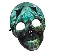 WEKADRIN Máscara de Calavera Cosplay Terrorífica para Fiesta de Halloween con Boca Móvil y Banda Elástica Cómoda Accesorio de Miedo para Disfraces de Noche de Muertos