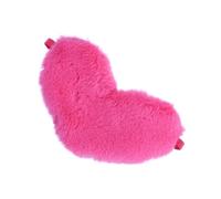 WEKADRIN Máscara para Dormir Infantil de Peluche Rosa Forma de Corazón, Antifaz Elástico Suave, Parche Práctico, Adecuado para Viajes y Descanso Nocturno