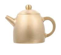 WEKADRIN Mini Tetera de Latón Creativa Decoración de Chino para Escritorio Adorno de Tetera Retro para Hogar y Oficina