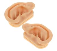 WEKADRIN Modelo de Oreja de Silicona Suave para Práctica de Perforación y Masaje Realista y Flexible para Enseñanza de Anatomía y Acupuntura Accesorio Ligero y Portátil para