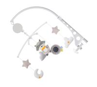 WEKADRIN Móvil de Cuna con Carillón de Viento Rotatorio Colgante para Cama de Niña con Diseño de Mapache sin Batería Juguete Musical para Calmar y Decorar Habitaciones Infantiles