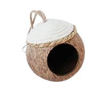 WEKADRIN Nido Colgante para Mascotas Pequeñas Casa Natural de de para Pájaros Hámster y Duradero y Fácil de Instalar para Jaulas