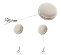 WEKADRIN Paños de Limpieza para Pantalla Móvil y Lentes en Forma de Macaron 3 Piezas Rosa, Paños Compactos de Microfibra Resistentes al Desgaste, Portátiles para Cuidado de Gafas