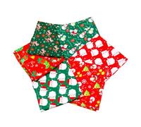 WEKADRIN Pañuelos Navideños para Mascotas 6 Unidades Talla M Diseño Mezcla Estampados de Muñeco de Nieve Santa Claus y Reno Accesorios Festivos para Perros y Gatos Suaves y Ajustables