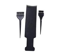 WEKADRIN Peine para Tinte de Peluquería y Cepillos para Teñir Cabello 3 Piezas Tamaño Grande Negro Kit Profesional Hogar y Salon Uso Facil Limpieza