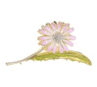 WEKADRIN Pinzas Cabello Flores Margarita Grandes, Pinzas de Garra de Metal Diseño Floral, Accesorio Cabello Femenino Adecuado para Recogidos Elegantes y Uso Diario