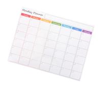 WEKADRIN Pizarra blanca magnética para nevera borrable para planificación mensual, calendario magnético para cocina, oficina y escuela, fácil de fijar, reutilizable para fechas importantes