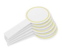 WEKADRIN Pizarra de Puntuación Portátil 6 Pcs 10X20 CM Color Amarillo Superficie Blanca de Borrado en Seco Mini Tabla de Mano para Jueces y Votaciones en Competencias