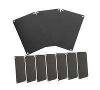 WEKADRIN Placas De Aluminio Anodizado Negro 10 Piezas 80x50 Mm 0,5 Mm Para Grabado, Letreros Metálicos Industriales y Manualidades, Etiquetas Metálicas Nombres Para Señalización Multipropósito